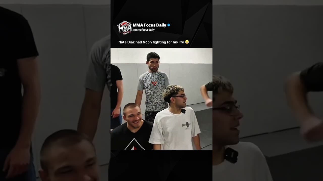 This Nate Diaz & N3on interaction is INSANE 😂