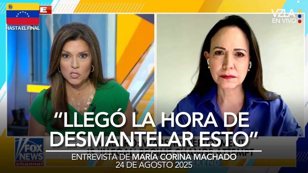 María Corina Machado reacciona a avanzada militar de EEUU - Entrevista hoy: llegó la hora #Venezuela