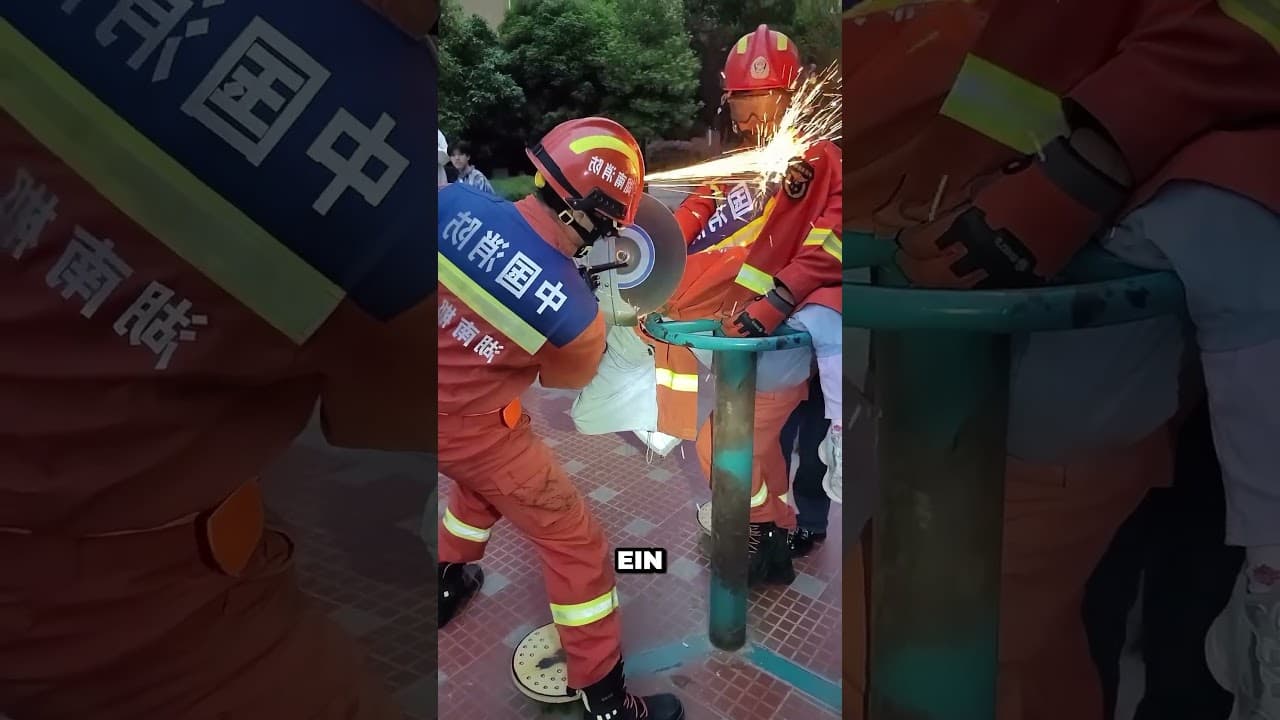 Feuerwehrleute retten den Tag auf dem Spielplatz 🥹♥️ #shorts