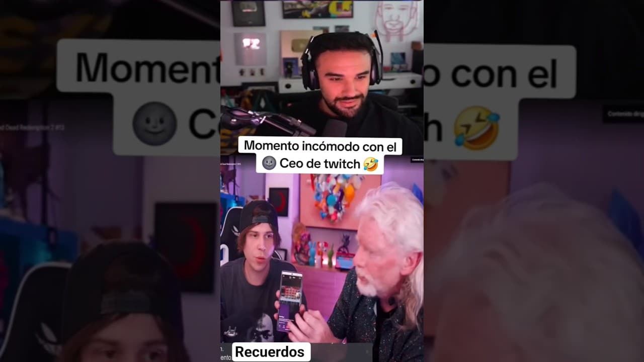 Momento INCÓMODO con el CEO de TWITCH 🤣 #illojuan #rubius #meme #Recuerdos #humor #clip #viral