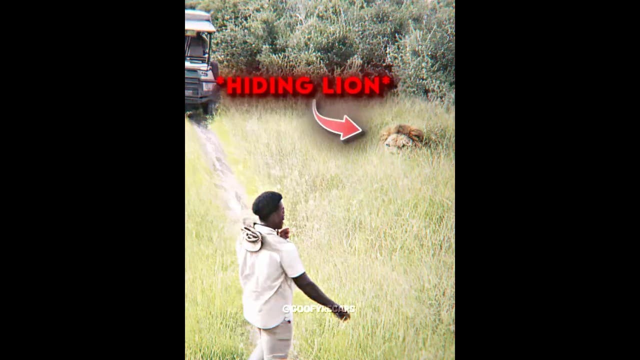 Bro Saved His Life😂 #ishowspeed #lion #edit