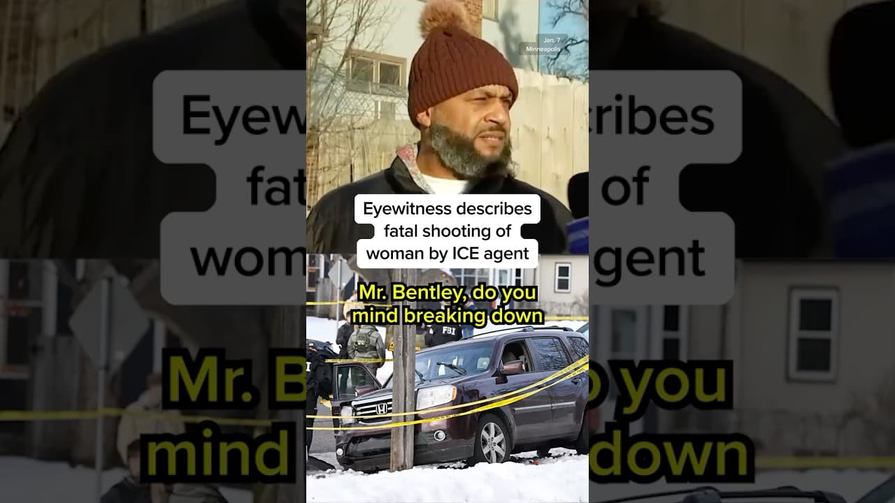 Eyewitness describes seeing ICE fatally shooting woman