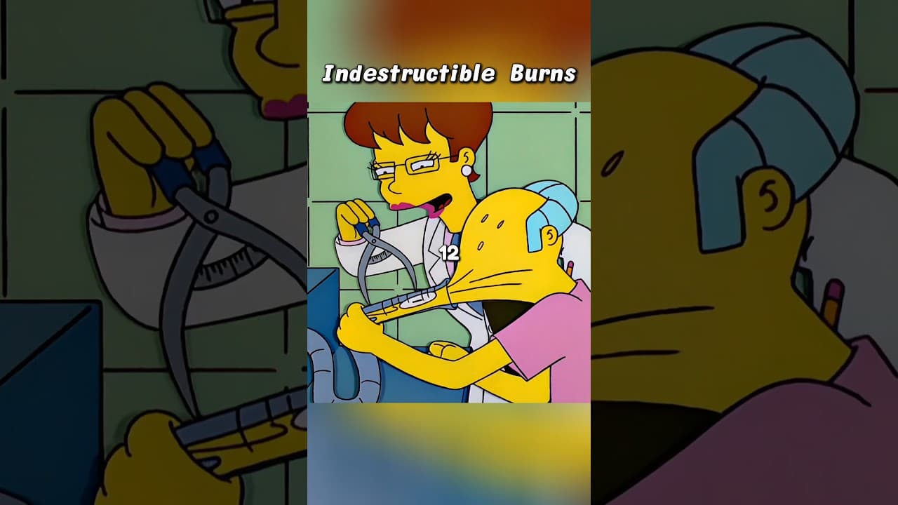 Indestructible Mr.Burns #simpsons #shorts