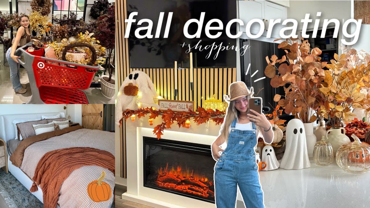 DECORATING MY HOME FOR FALL 🍂 entryway upgrade, cozy bedding, PSL