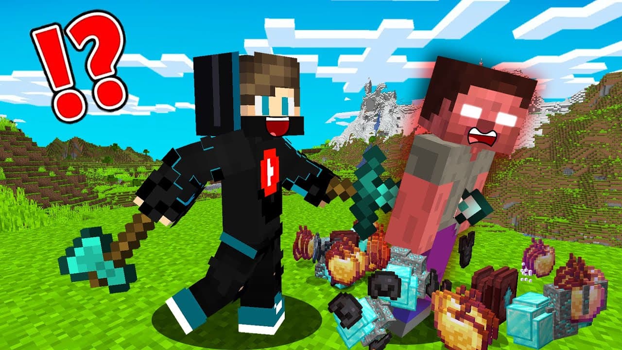 ماين كرافت : ولكن كل ما أجلد الهيروبراين يعطيني شغلات أسطورية !!؟ 🔥😱
