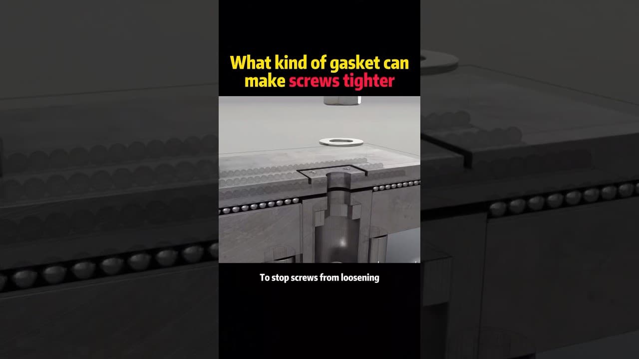 What kind of gasket can make screws tighter #usa🇺🇸 #science #knowledge