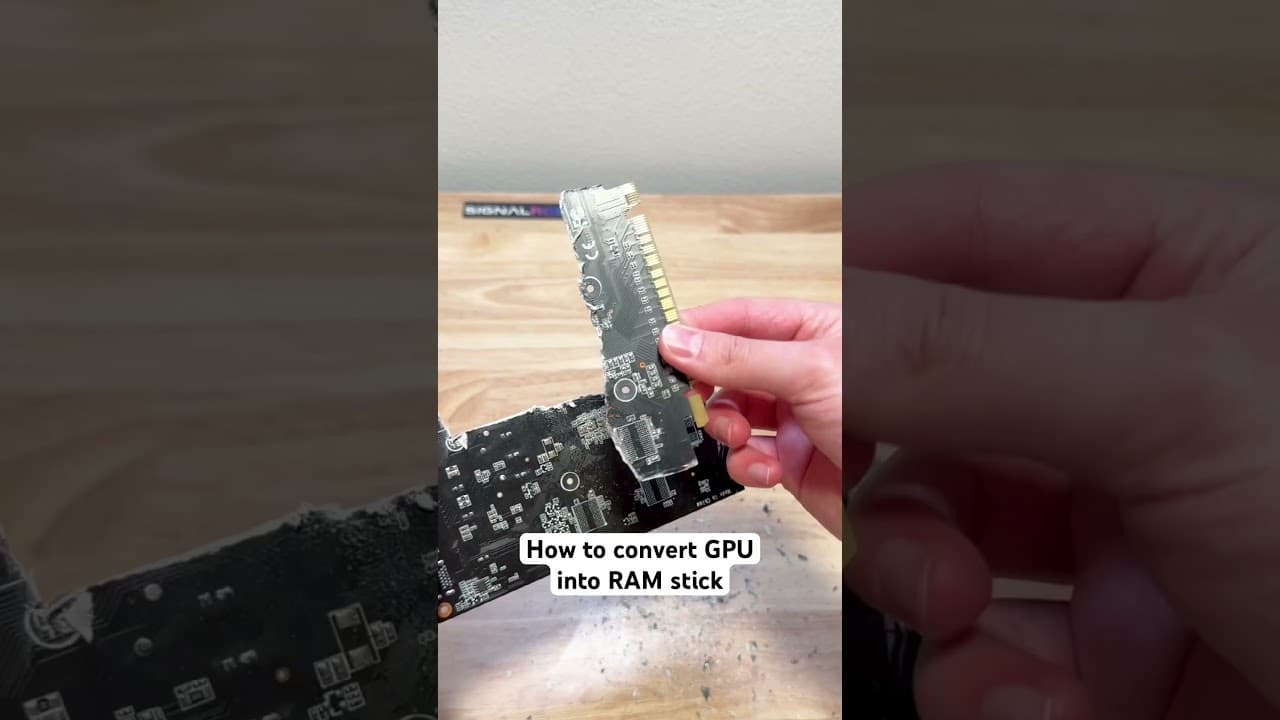 I converted a GPU into RAM