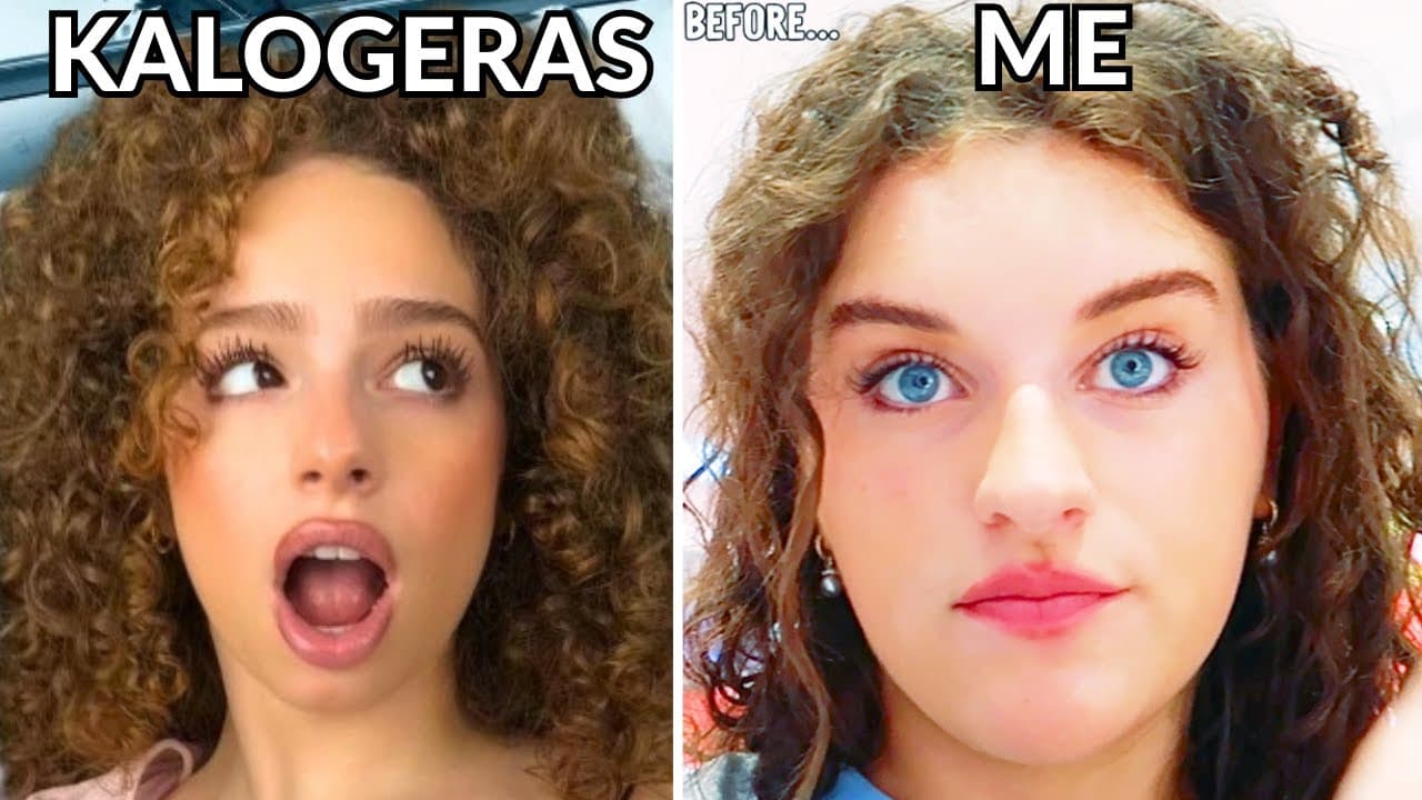 I Tried The KALOGERAS Curly Hair Routine! (Sabre's Transformation)