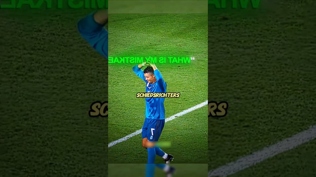 Ronaldo kämpft mit dem Schiedsrichter 💀