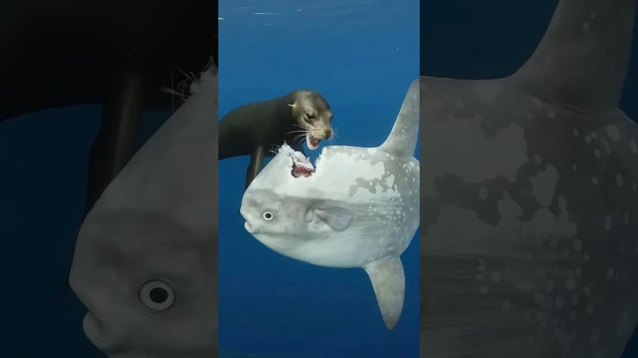 🐟😮 Why This Giant Fish Stays Still Even When Bitten?