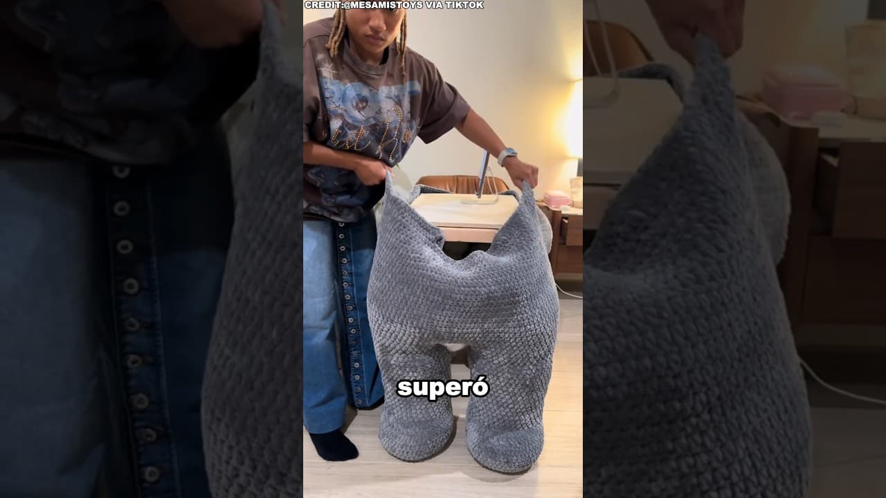 Ella pasó 14 días tejiendo… Cuando veas el resultado, ¡Guau! 😱 #shortvideo