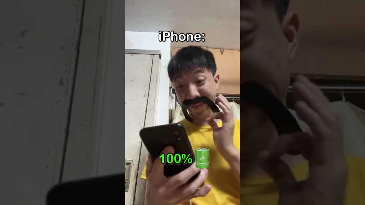 Samsung battery charging is different from iPhone battery charging #shorts