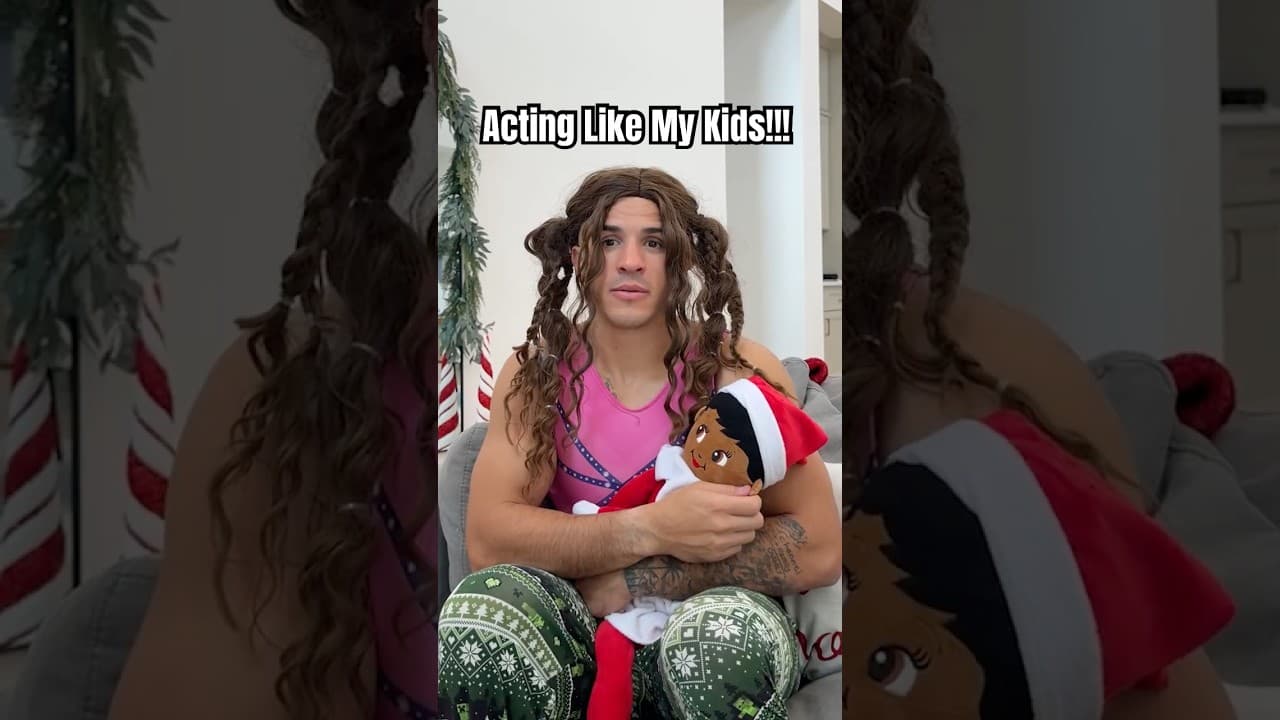 Acting Like My Kids During The Holidays!!!🎄🎁 #shorts #funny #parenting #christmas