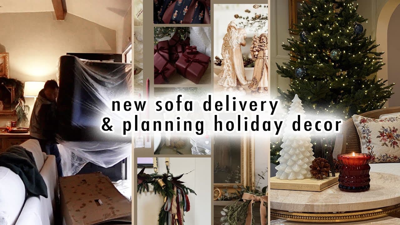 new sofa delivered & planning holiday decor  | MaCenna Lee