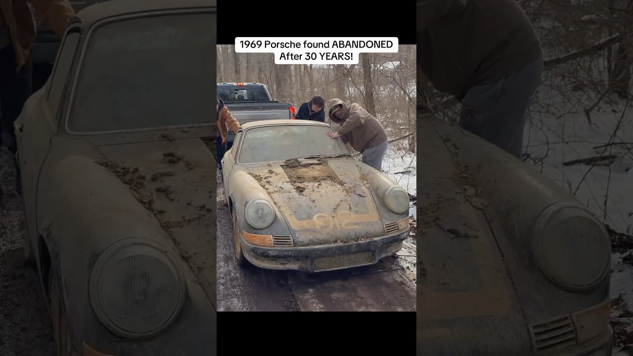 1969 Porsche First Wash in 30 YEARS!