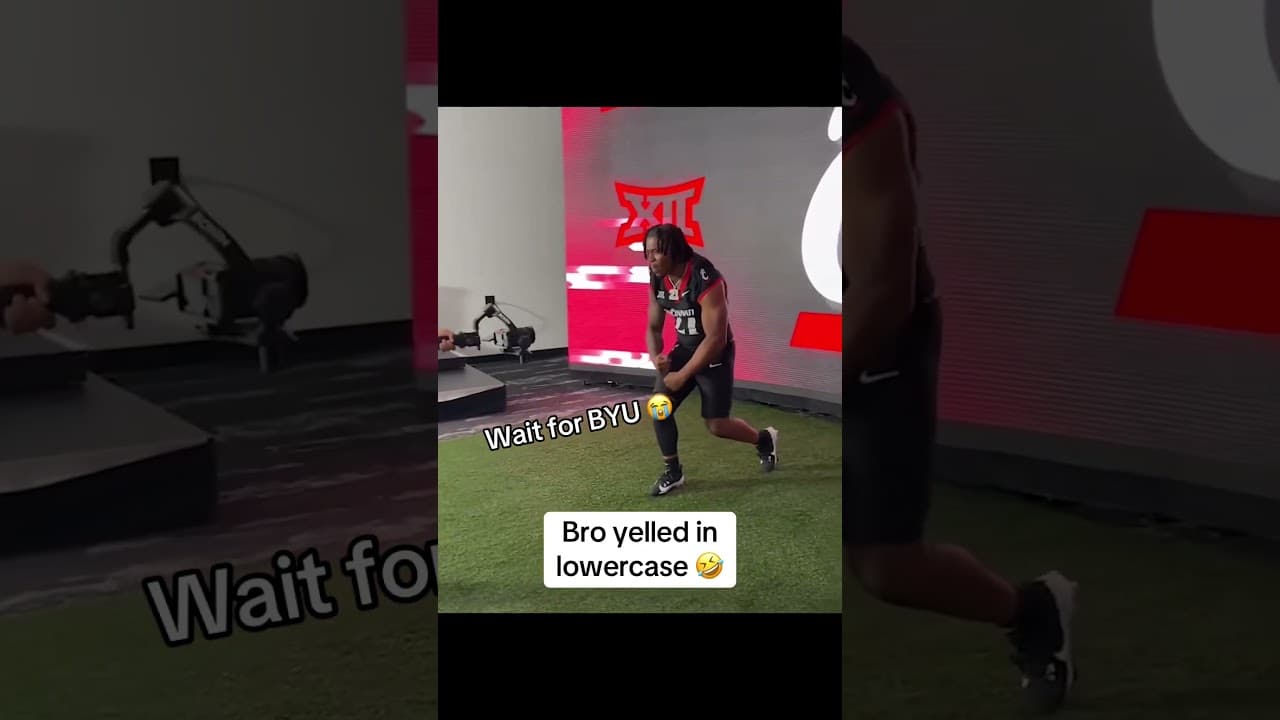 Wait for the end 🤣 (via Big 12 Conference)