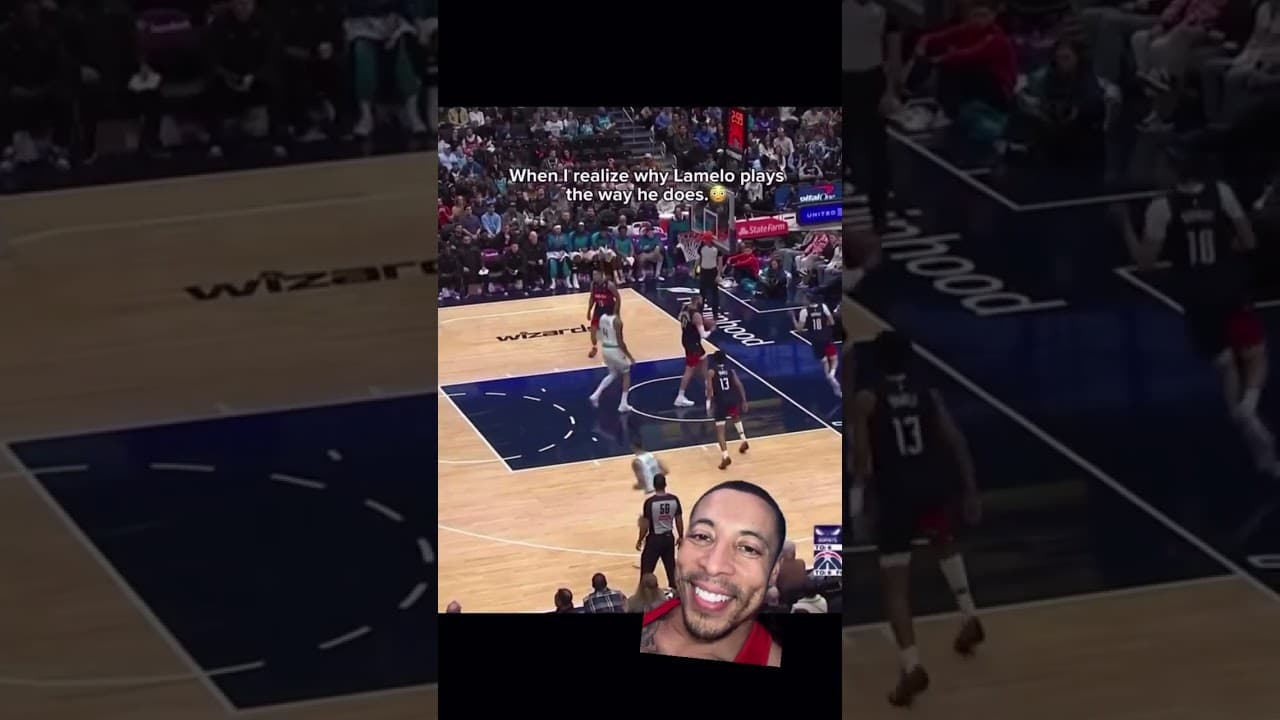 really been cookin with the same high school moves 🥶💀 #melo #nba #hornets #fyp #ballislife