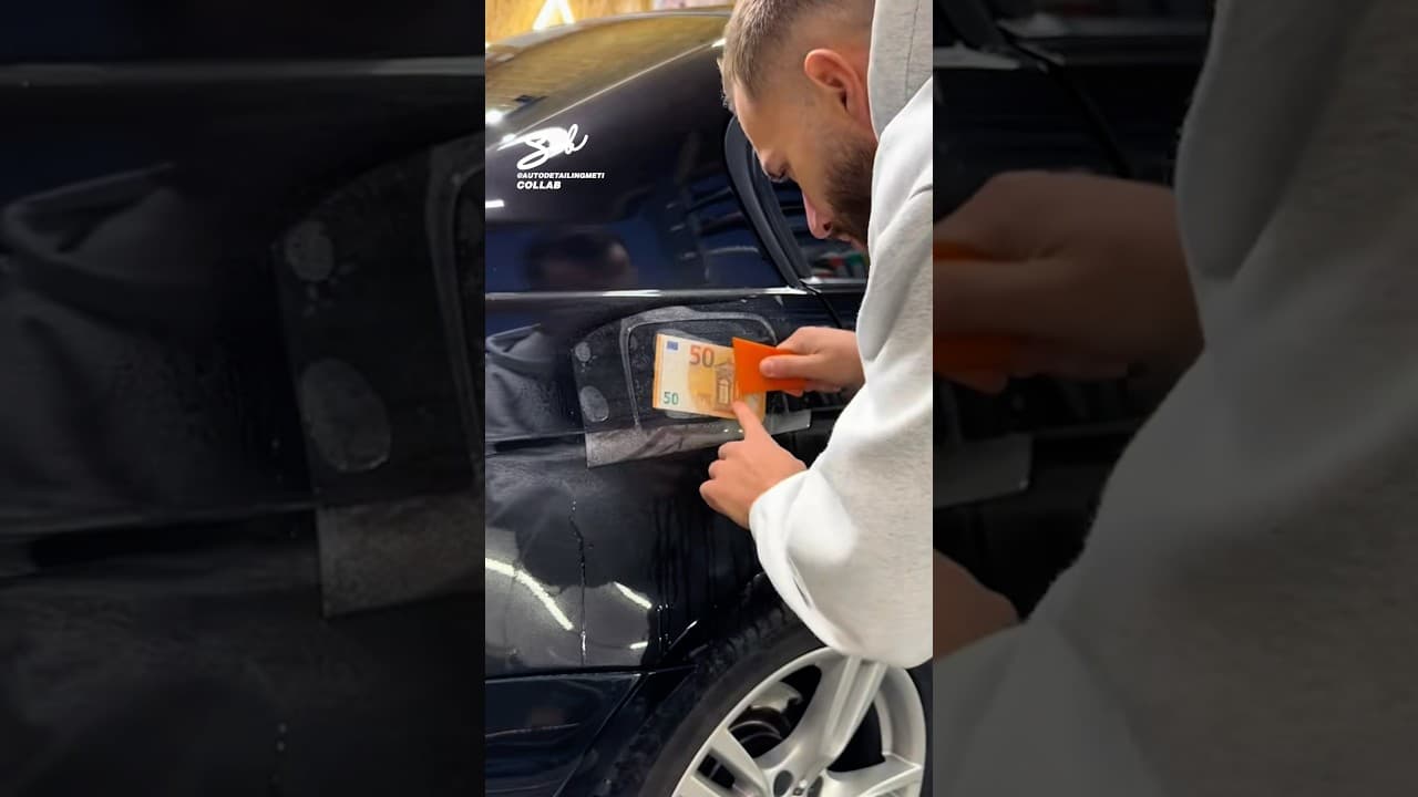 Adding Money To A Car Wrap! 💵 #cars #money #carwrap