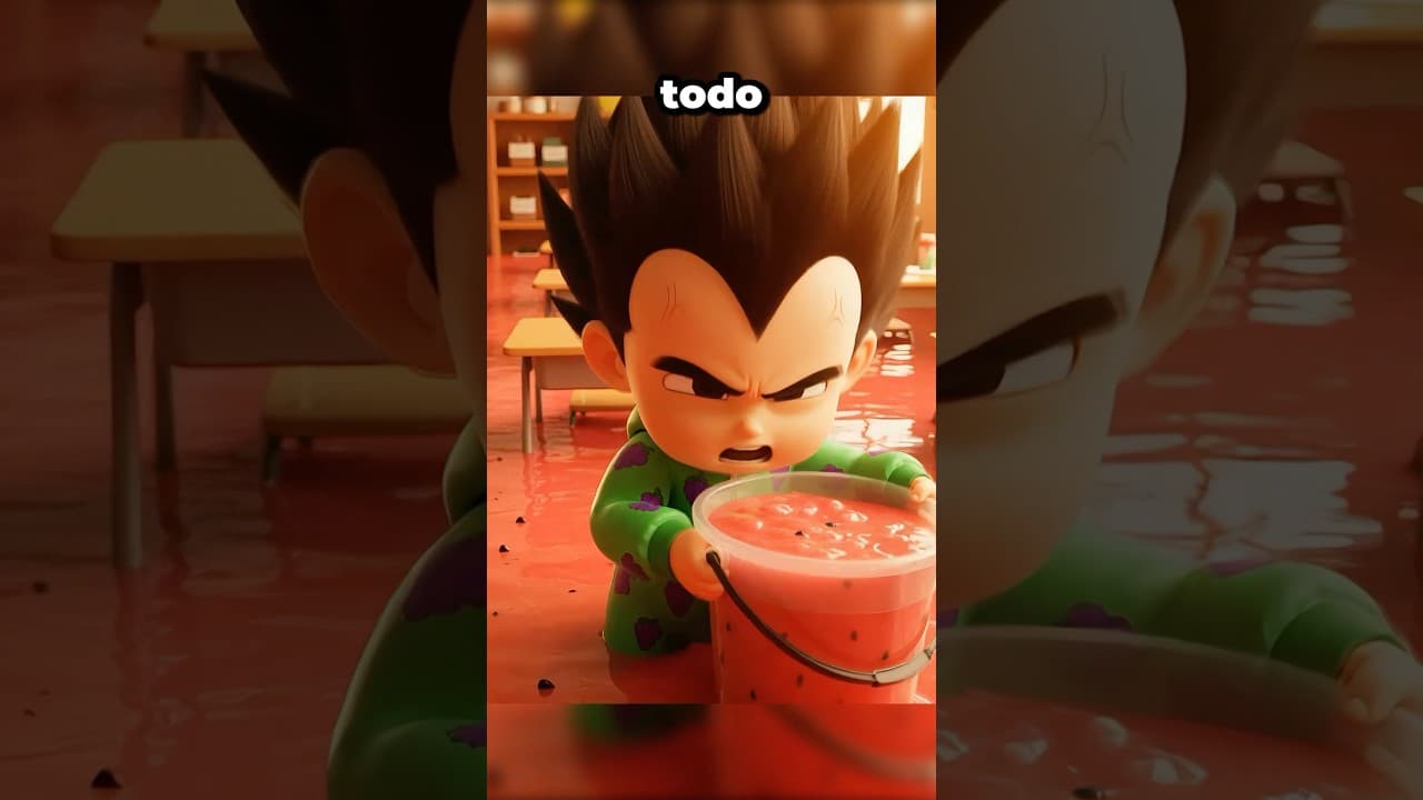 Goku va a la Escuela LLENA de JUGO DE SANDÍA!