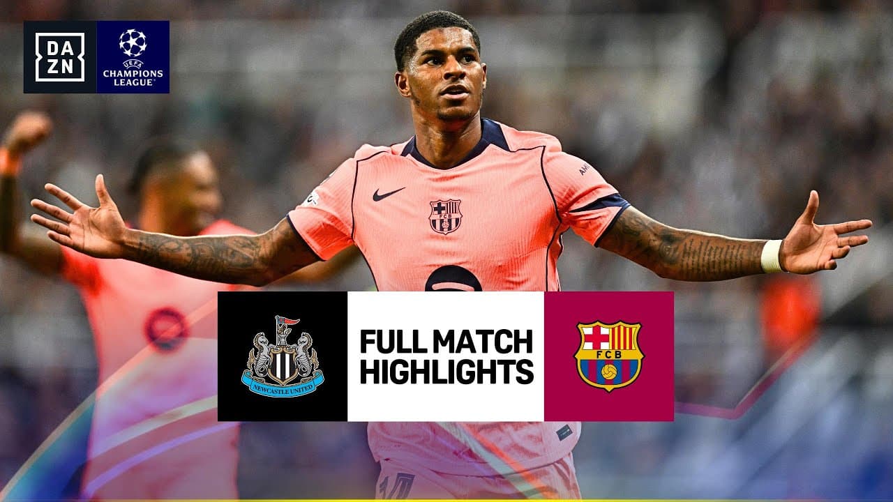 Newcastle United vs Barcelona | UEFA Champions League Highlights | Matchday 1 | 2025-2026