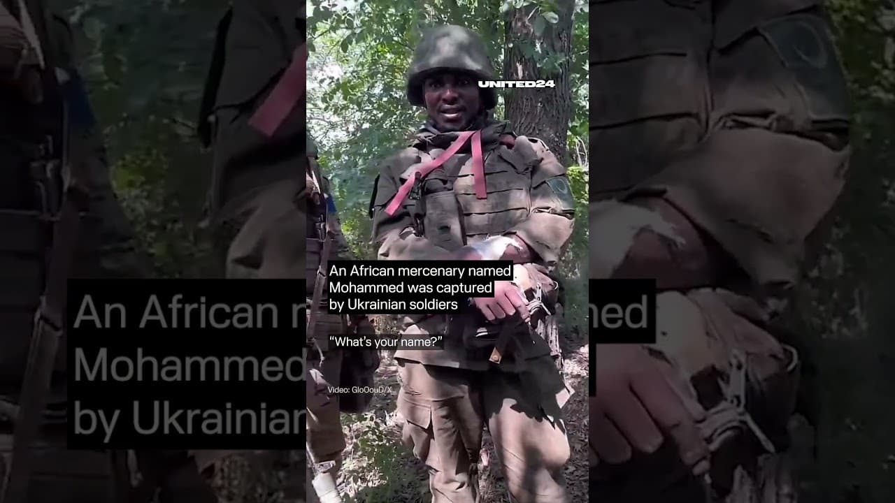 African Mercenary Was Captured by Ukrainian Soldiers #warinukraine