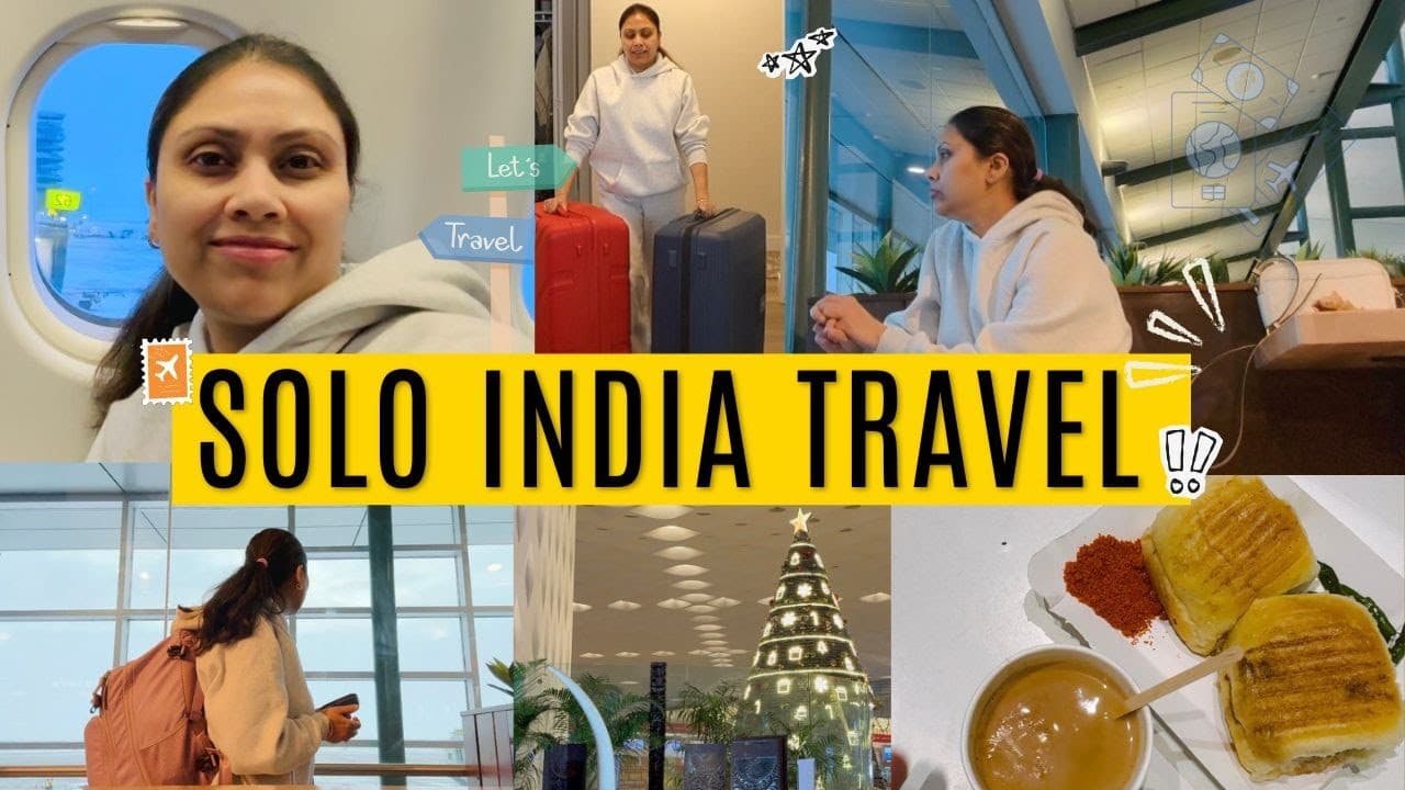 Traveling Solo - Canada to India - Flight Vlog