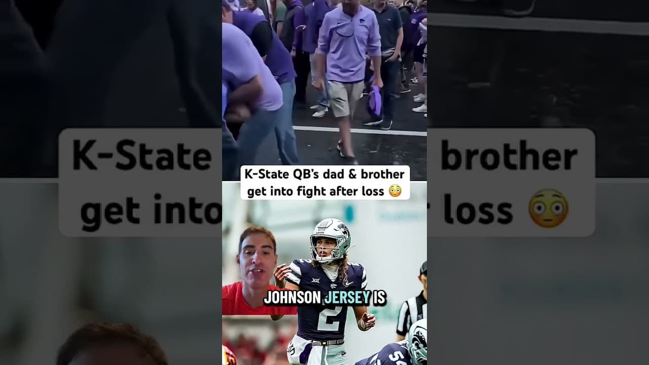Kansas State QB Avery Johnson's Dad & Brother Get In Brawl After Loss To Iowa State In Ireland 🥊