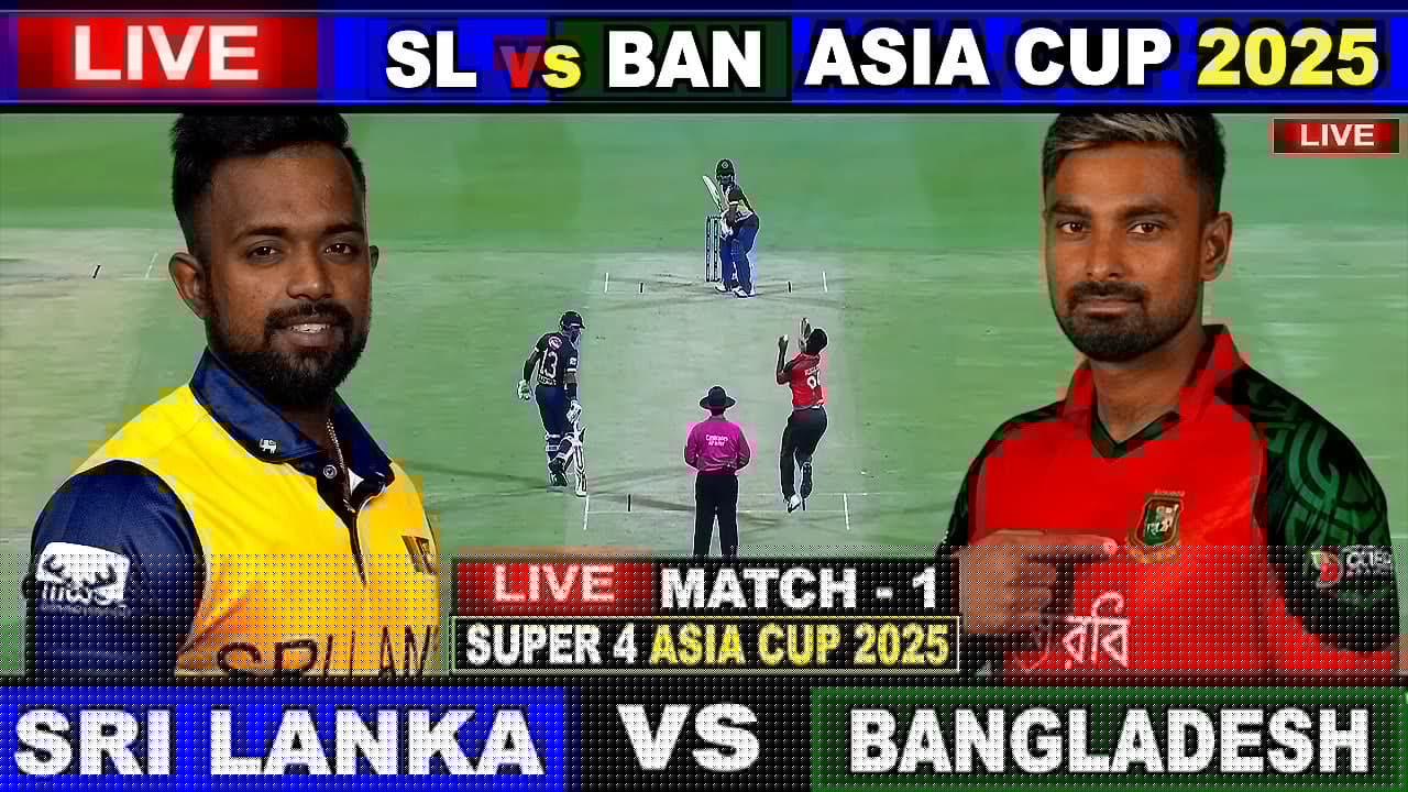 🔴Live: Sri Lanka vs Bangladesh, Asia Cup 2025 | Live Scores & Commentary | SL vs BAN | 1st Innings