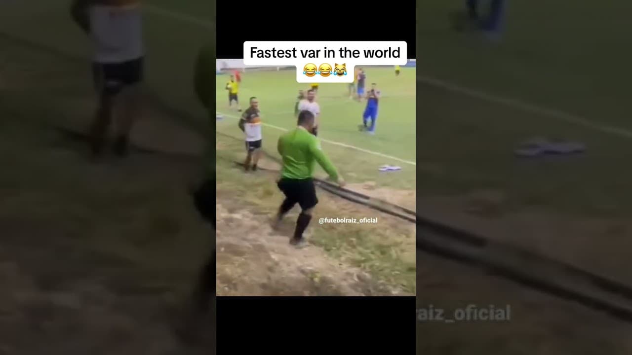 Fastest VAR in the world ⚽😂#football#soccer #VAR #sportsball #messi #soccershorts