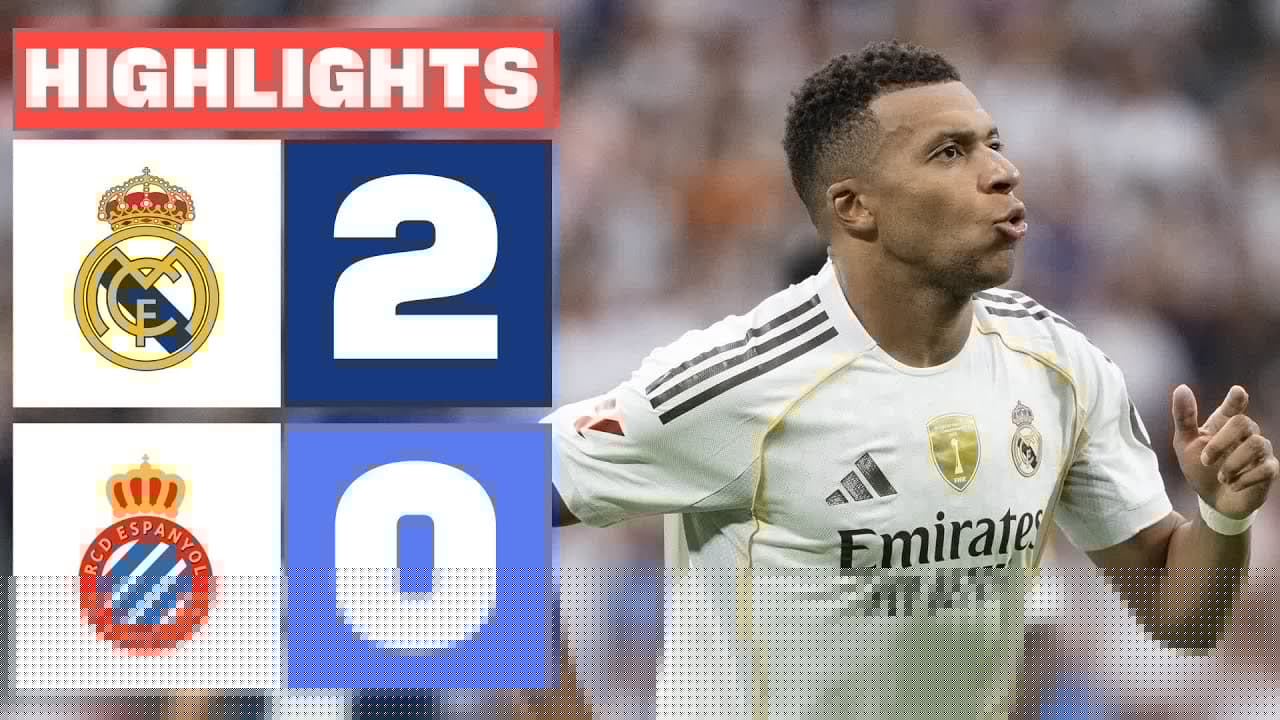 REAL MADRID 2 - 0 RCD ESPANYOL | RESUMEN LALIGA EA SPORTS