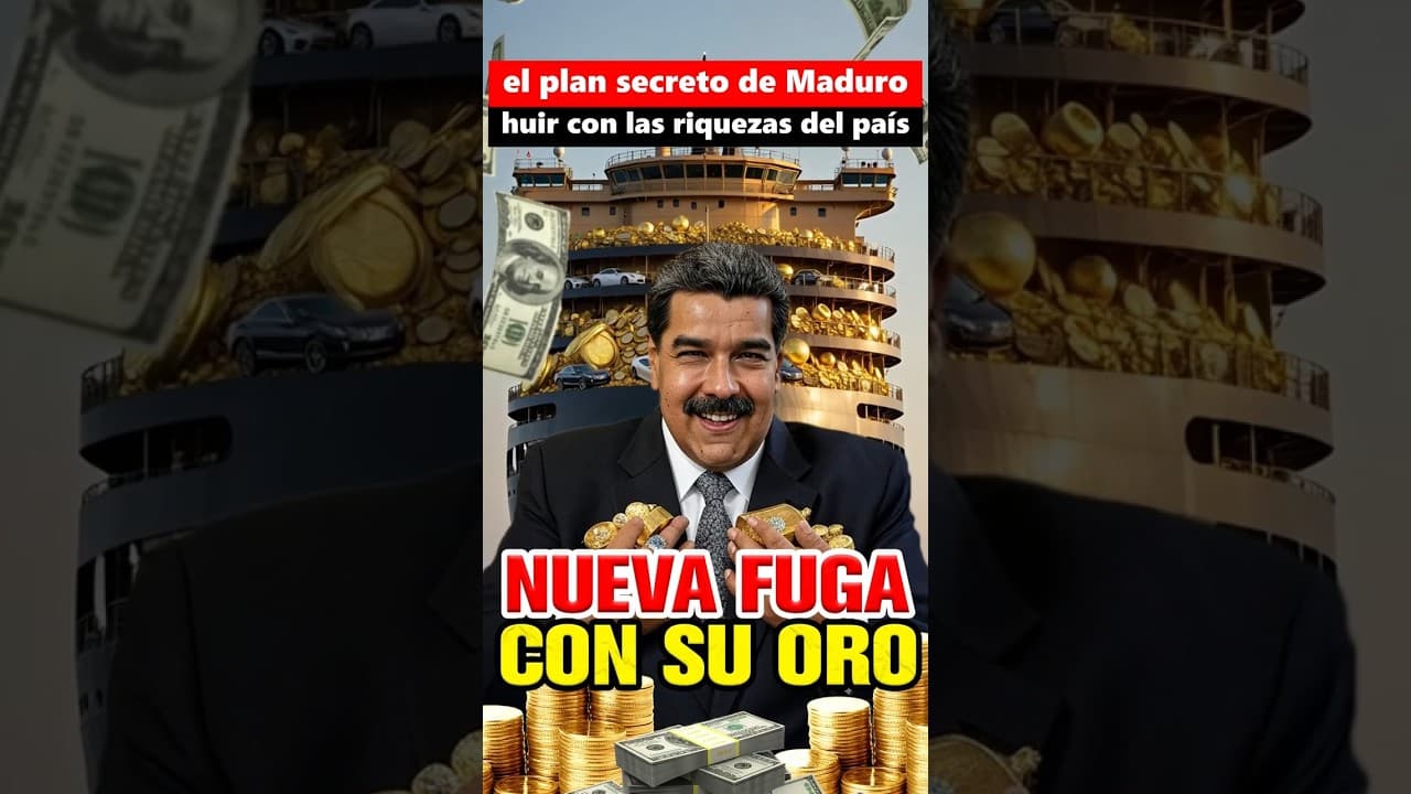 🚨🔥 ¡Maduro huye como rata! Intenta escapar por mar con el oro del pueblo 🚨🔥