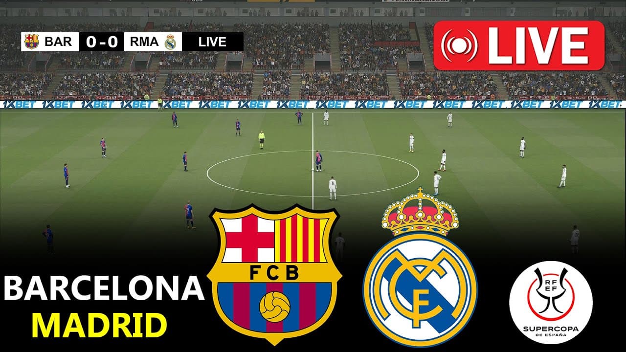 Barcelona vs Real Madrid | THE FINAL | Supercopa 2026 | Full Match | PES 21 Simulation