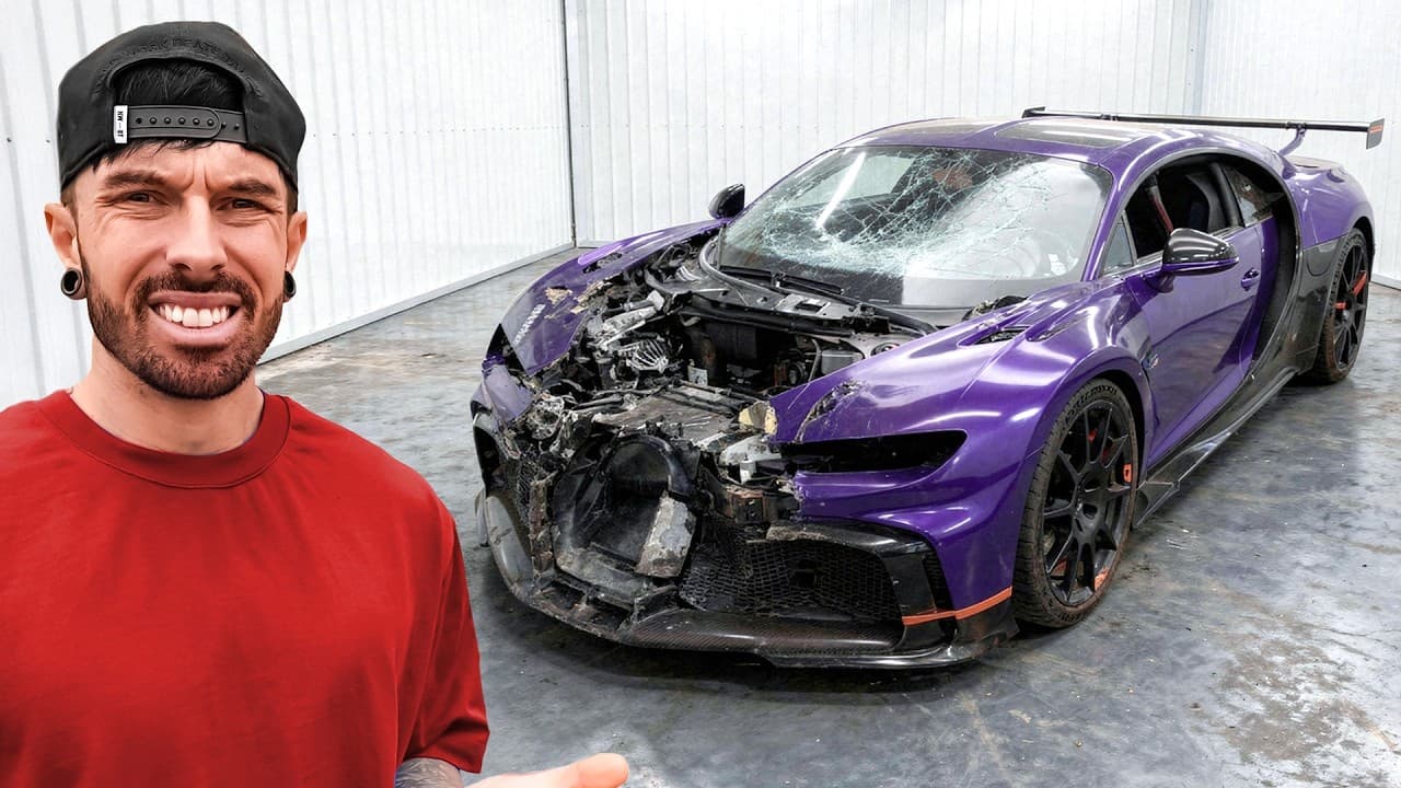 ATTEMPTING TO REBUILD A WRECKED BUGATTI CHIRON PURSPORT