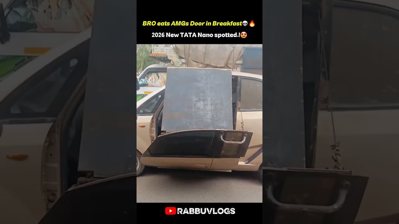 New 2026 TATA Nano spotted!🤣Haters say it’s Not AI#supercars #shorts #tatanano