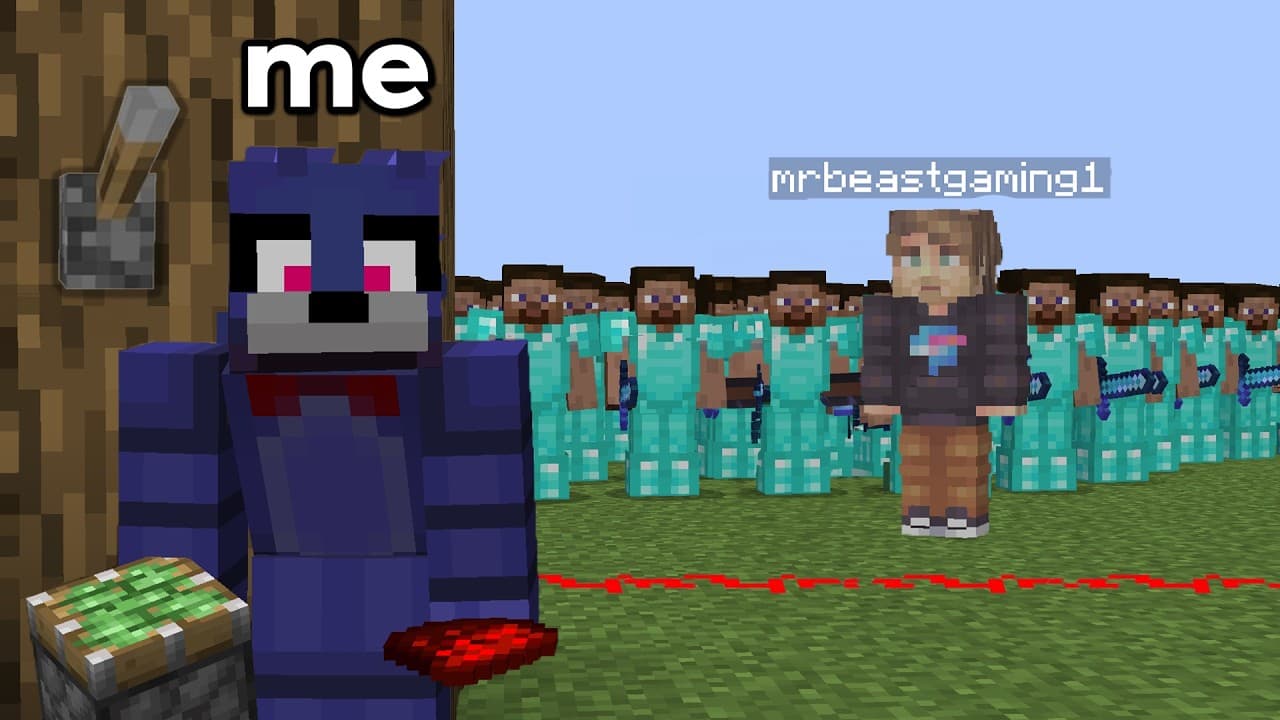 MrBeast sent 1000 players after me