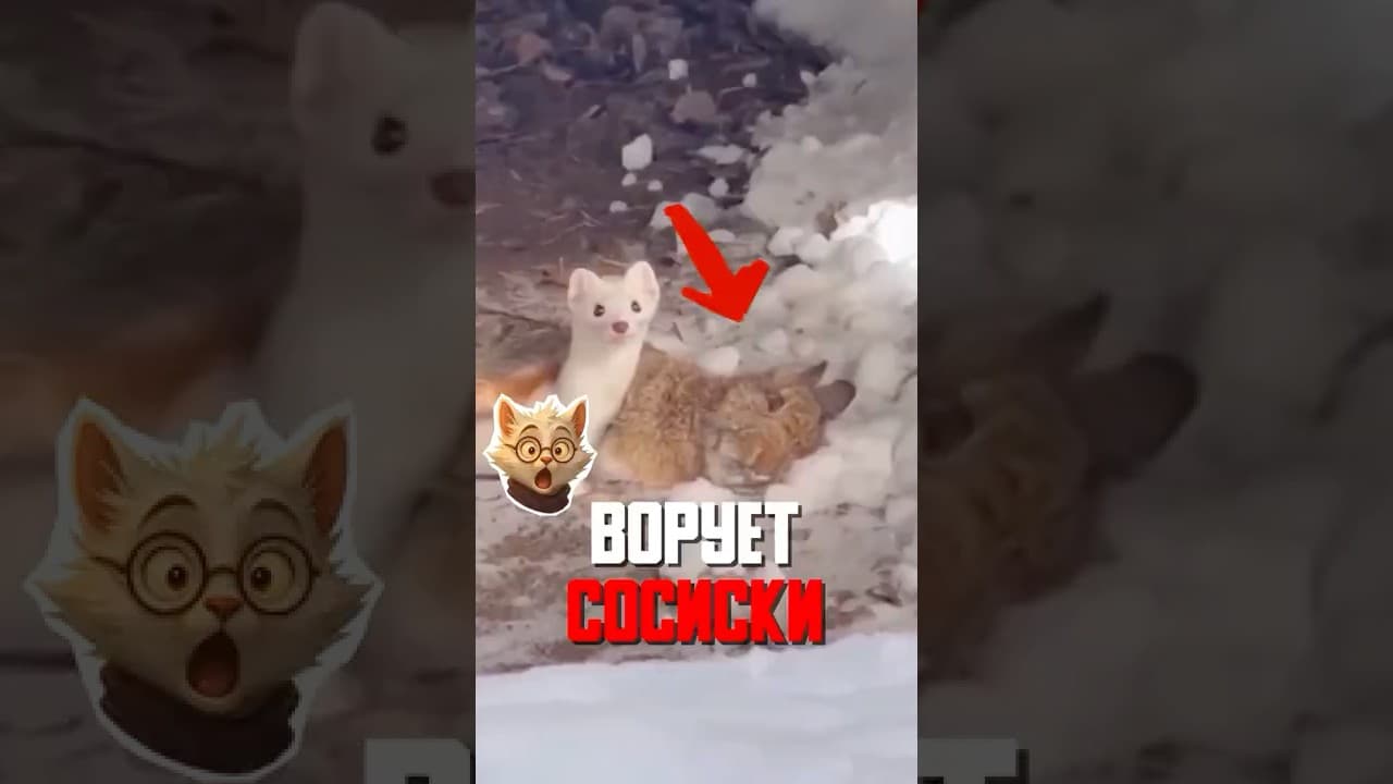 Хорёк приносит подарки в обмен на еду – уникальный случай!