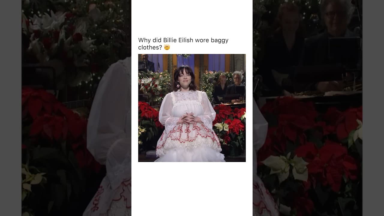Why Billie wore baggy clothes? 🤯 #billieeilish #tiktok #tiktokvideo #funny #meme #viralvideo #fyp