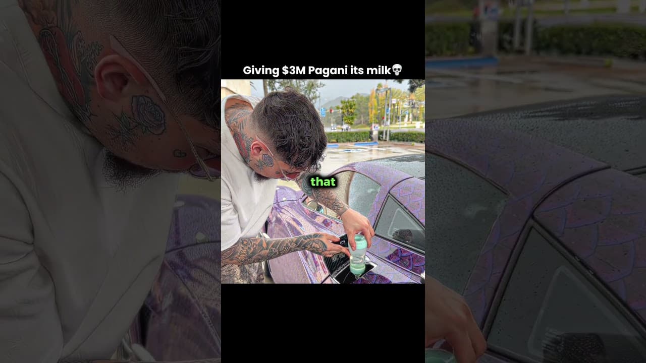Feeding the $3M baby Pagani😭