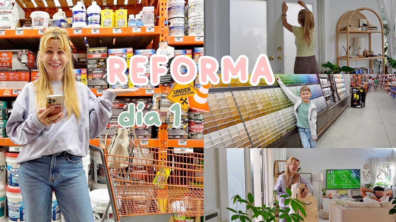 REFORMANDO nuestra CASA día 1 🛠️ Comprando MATERIALES + primer proyecto TERMINADO! VLOG