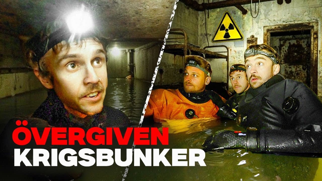 Utforskar vattenfylld militärbas från kalla kriget