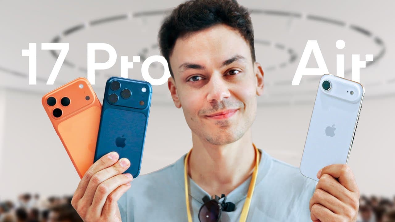 Mein Ersteindruck: iPhone Air, 17 Pro & AirPods Pro 3!