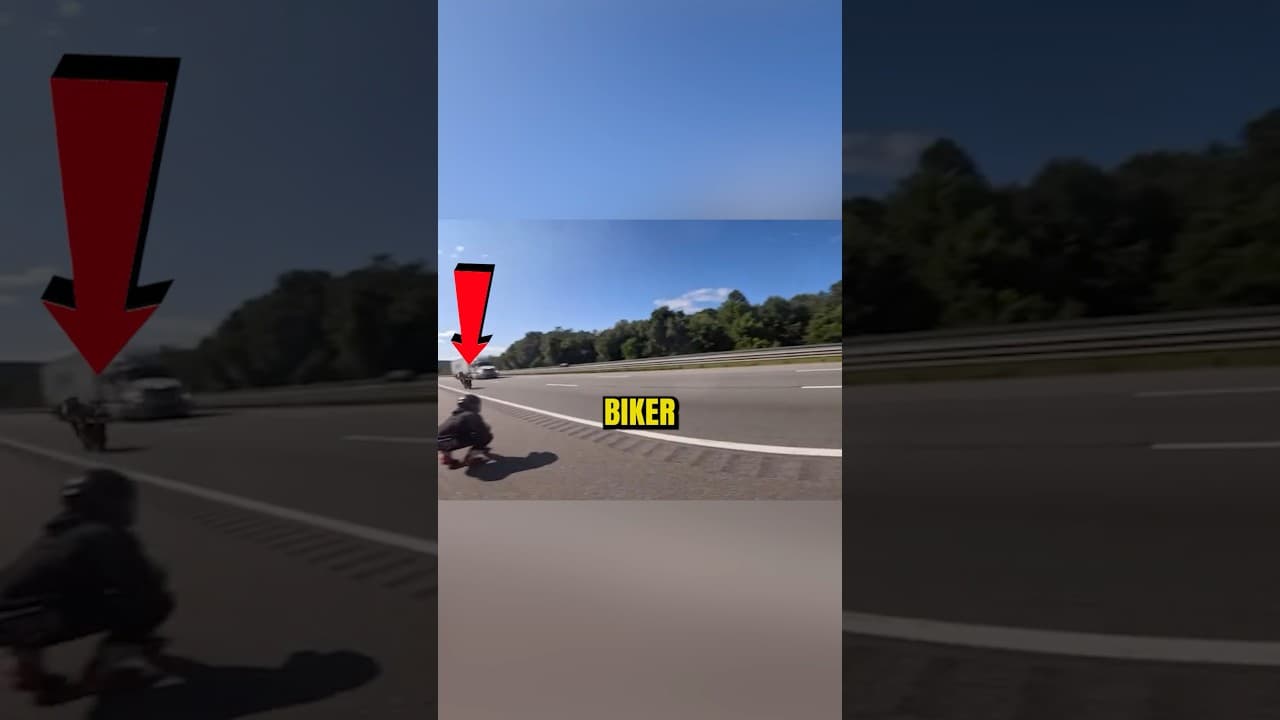 Biker Tries Catching Up To Friends @2fast2ride_ / IG