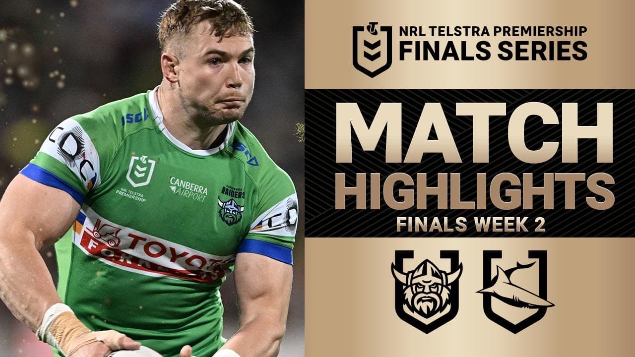 2025 NRL Match Highlights | Raiders v Sharks | Finals Week 2
