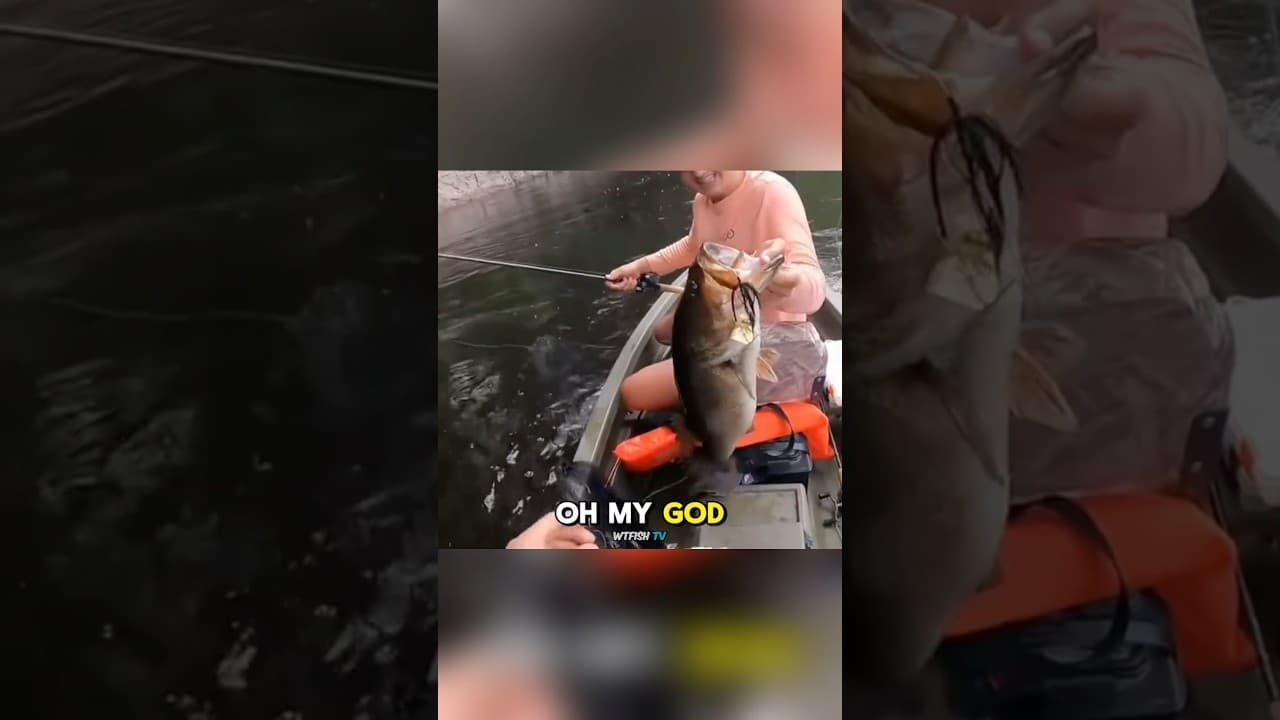 Caught the fish and still answered her question🙏😂