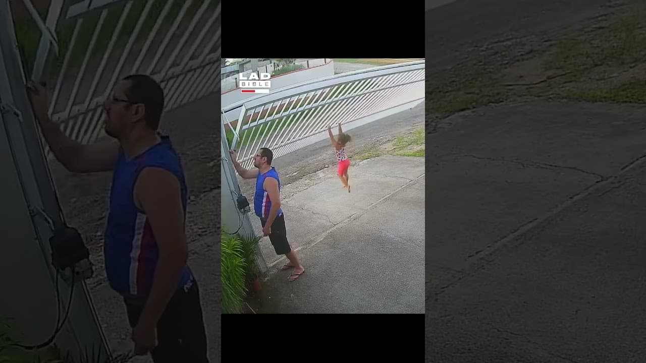 Throwback to when my daughter nearly gave me a heart attack 😅 (🎥: ViralHog)