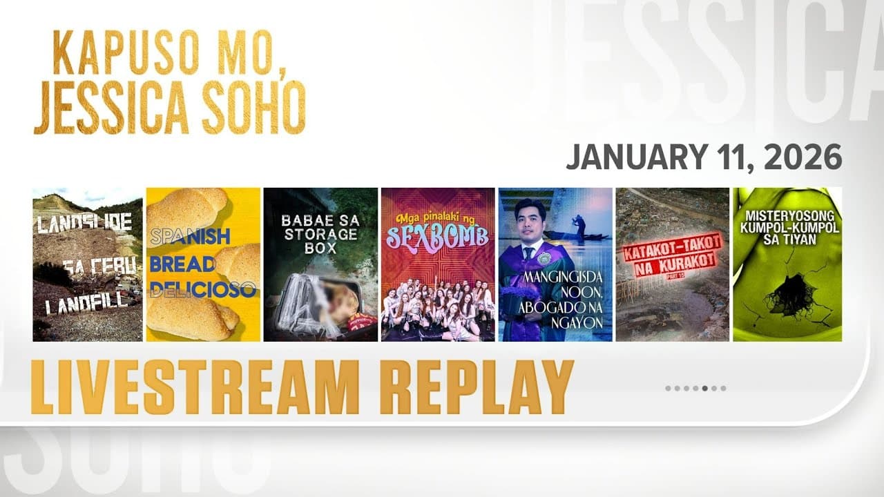 KMJS livestream January 11, 2026 Episode - Replay | Kapuso Mo, Jessica Soho