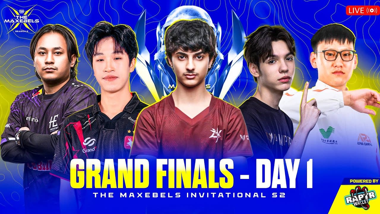 [ENG] PUBG MOBILE THE MAXEBELS INVITATIONAL S2 | DAY 1| Ft. #4T #VPE #HORAA #YG #APG #DRX #i8 #R3G