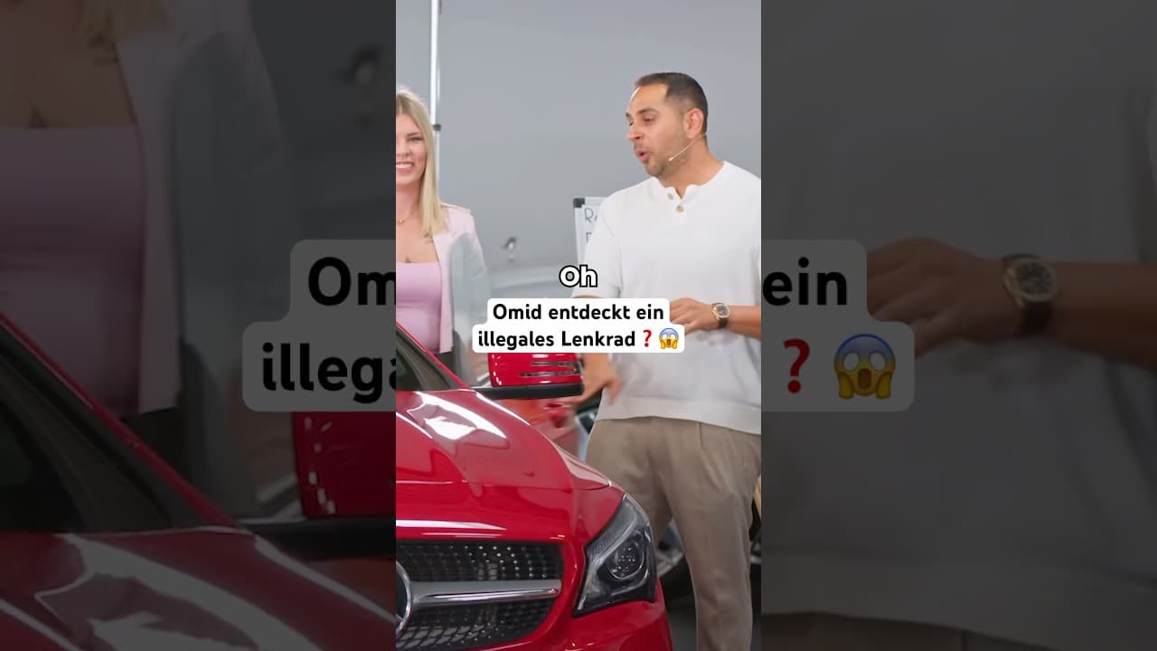 Omid entdeckt ein Feature am Lenkrad das Verboten ist #omidmouazzen #autohandel