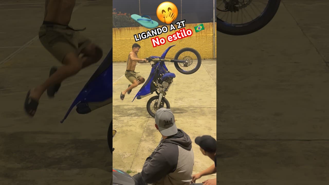 Só se vê no Brasil 🔥 #motos #2t #2stroke #yz