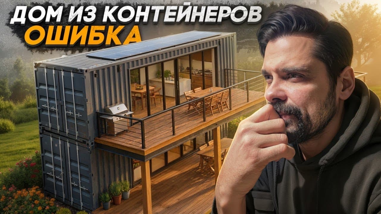 #Дом из контейнеров своими руками. Первые проблемы!